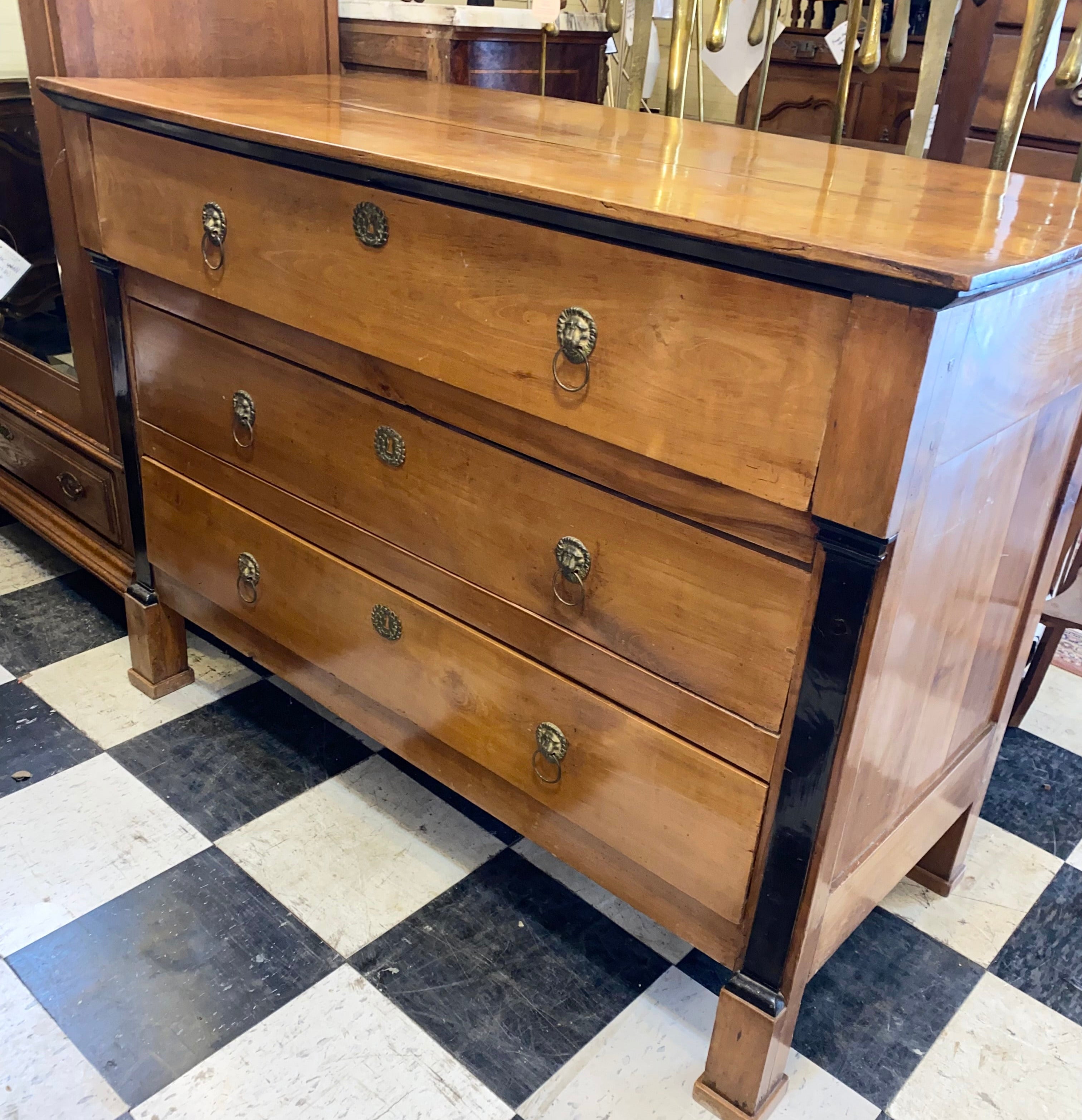 French Empire Cherry Chest C. 1840s