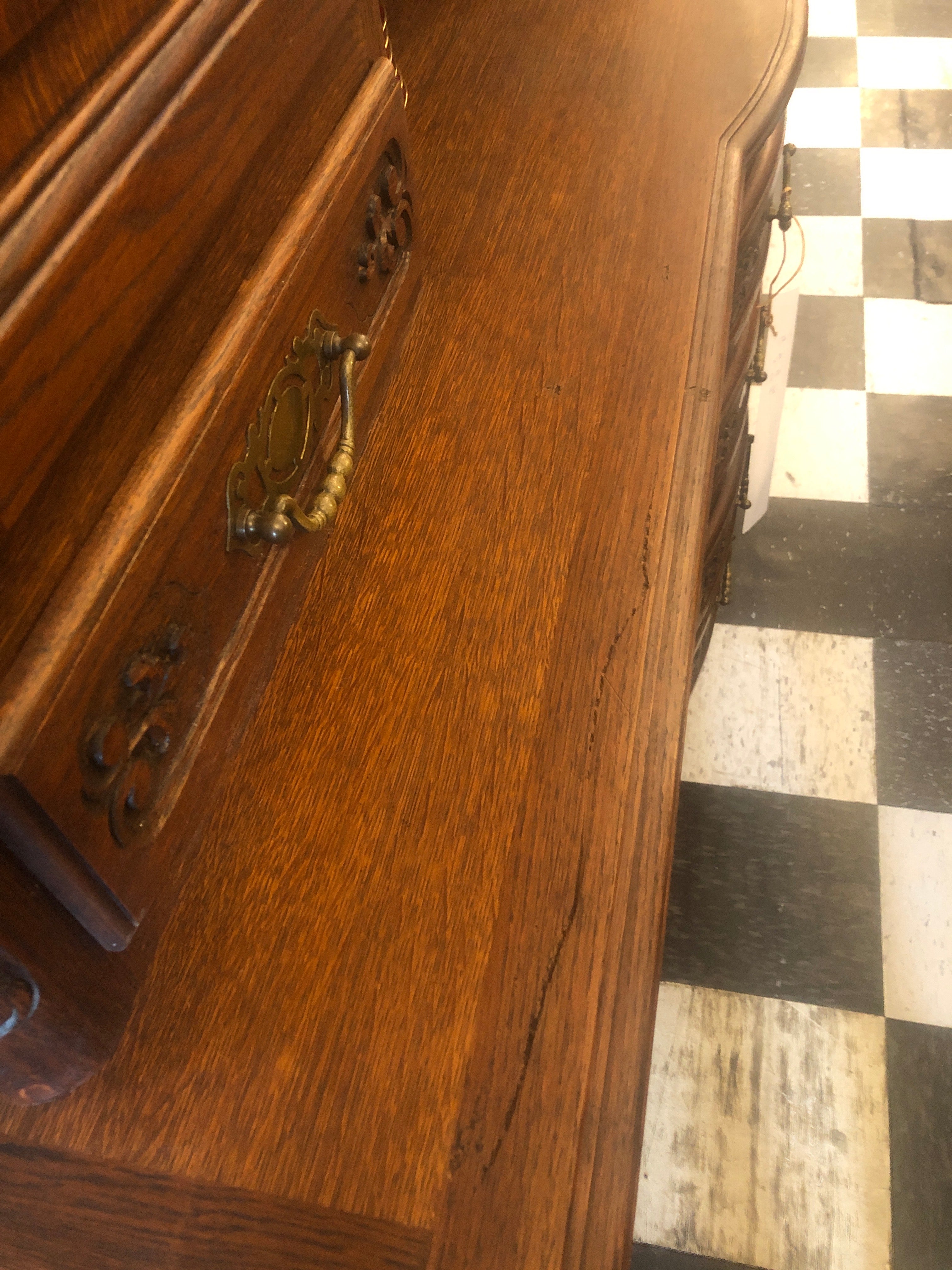French Oak Vaisselier Cabinet Great Size c.1920s