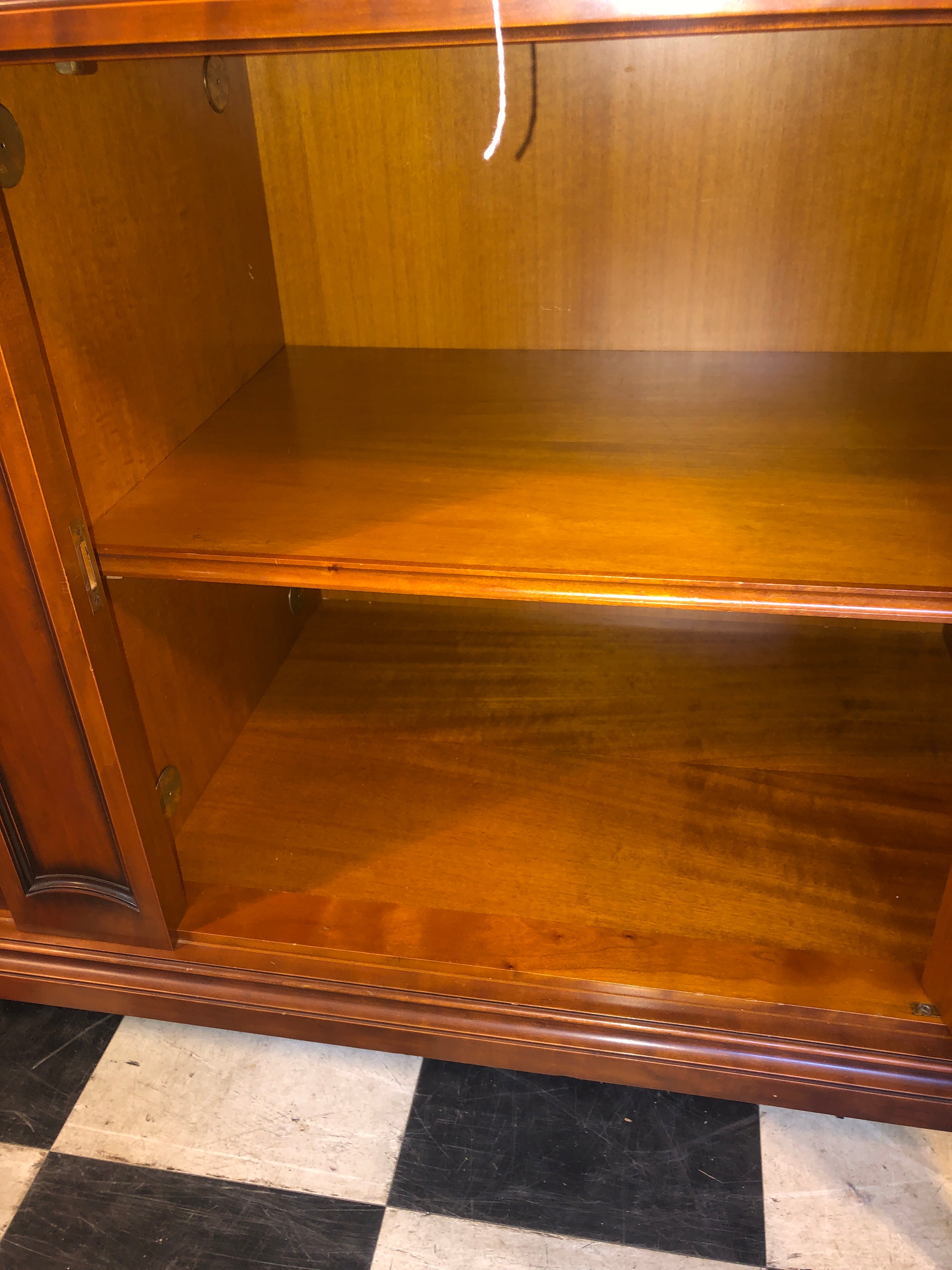 French Fruitwood Marble Top Sideboard c.1940s