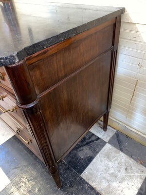 Antique French Louis XV Marble Top Chest C. 1900
