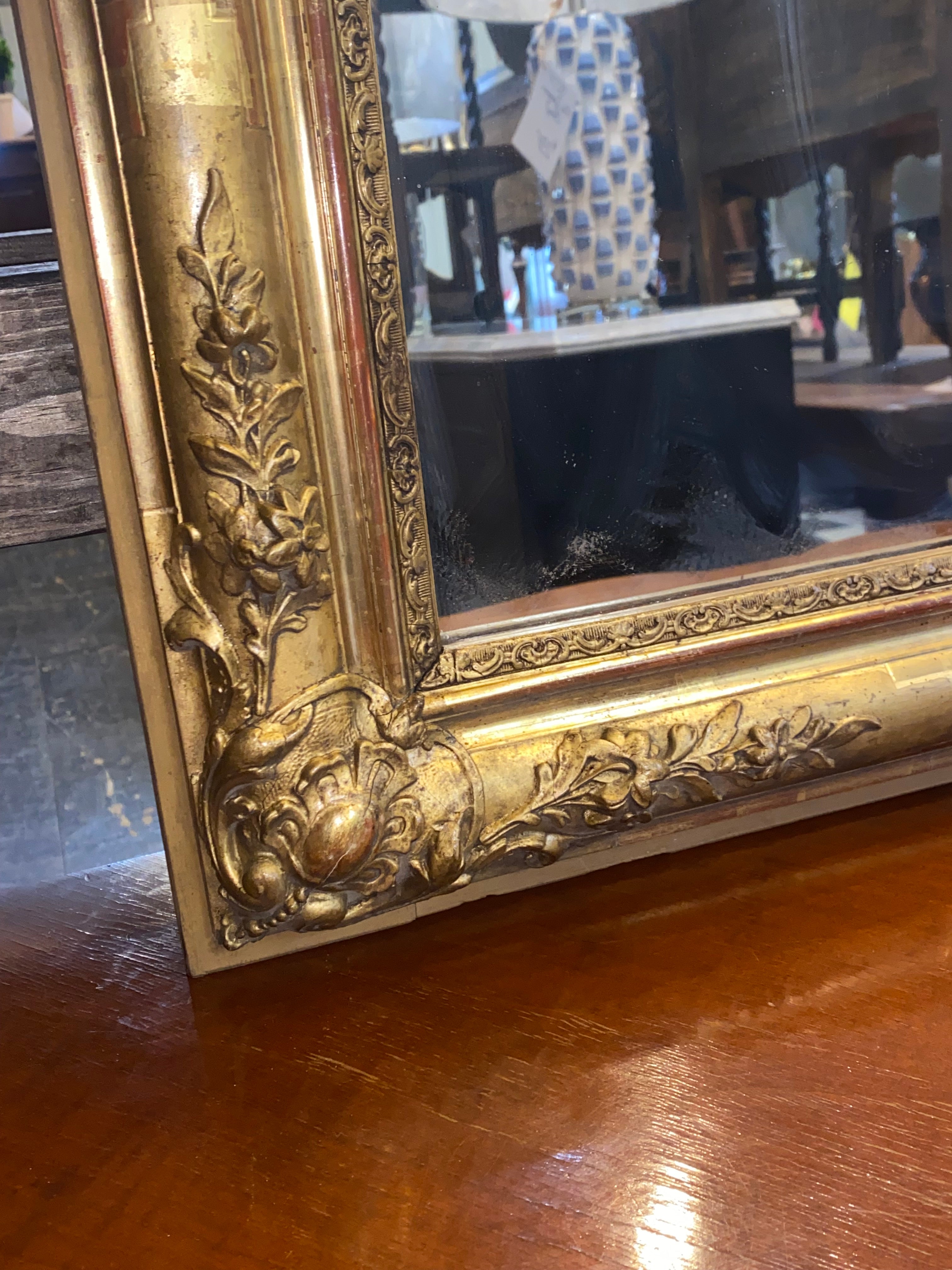 Louis XV French Gilt Mirror C. 1900