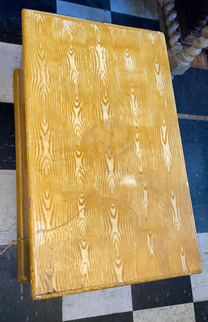 Antique Lift Top Pine Trunk