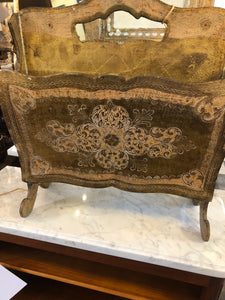 Italian Florentine Magazine Rack