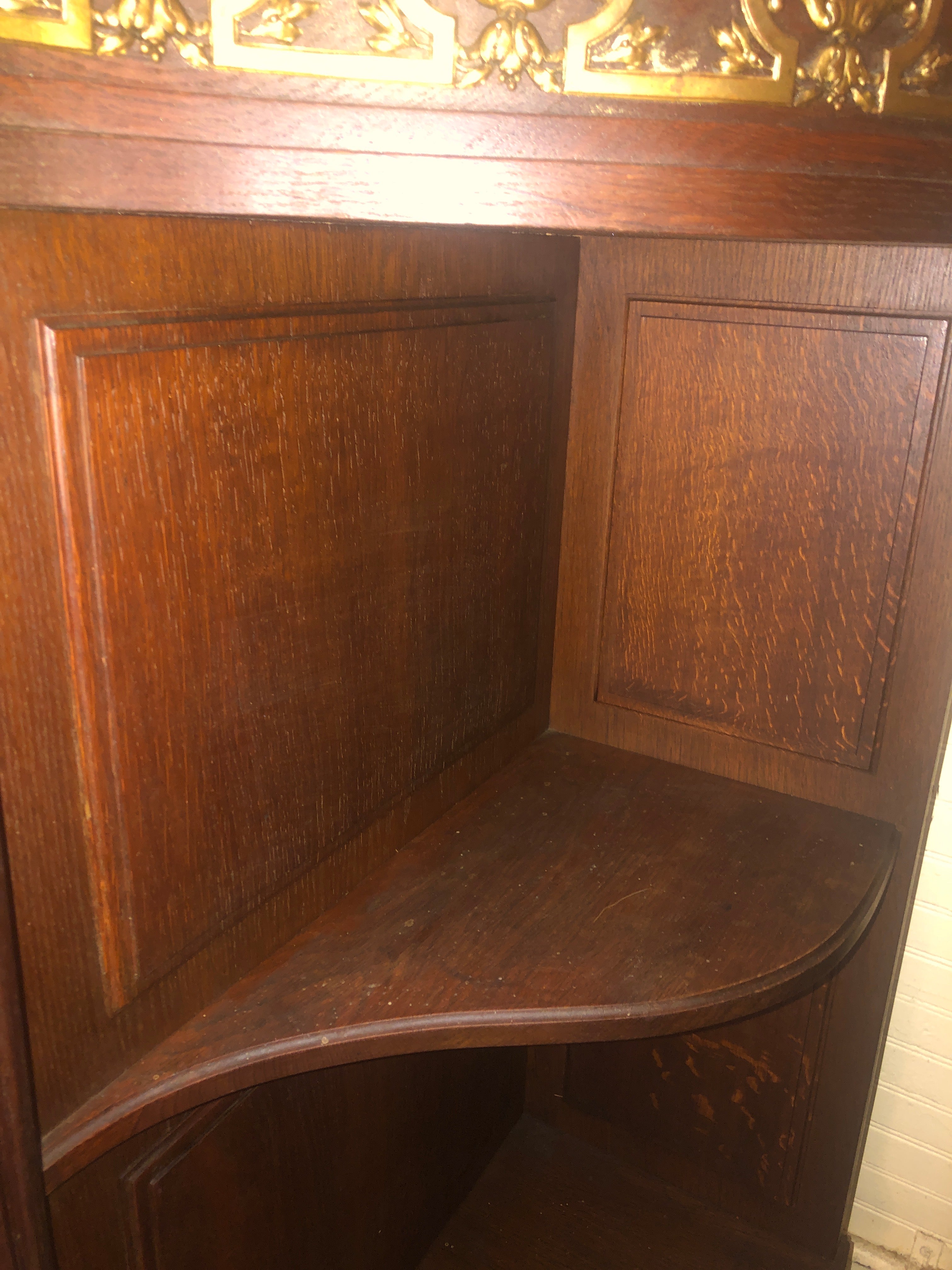 Fabulous French Louis XV White Marble Top Ormolu Trimmed Sideboard  c.1920