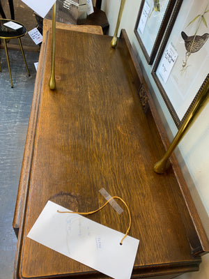 Vintage Dark OaK Sideboard from Wales C. 1950s