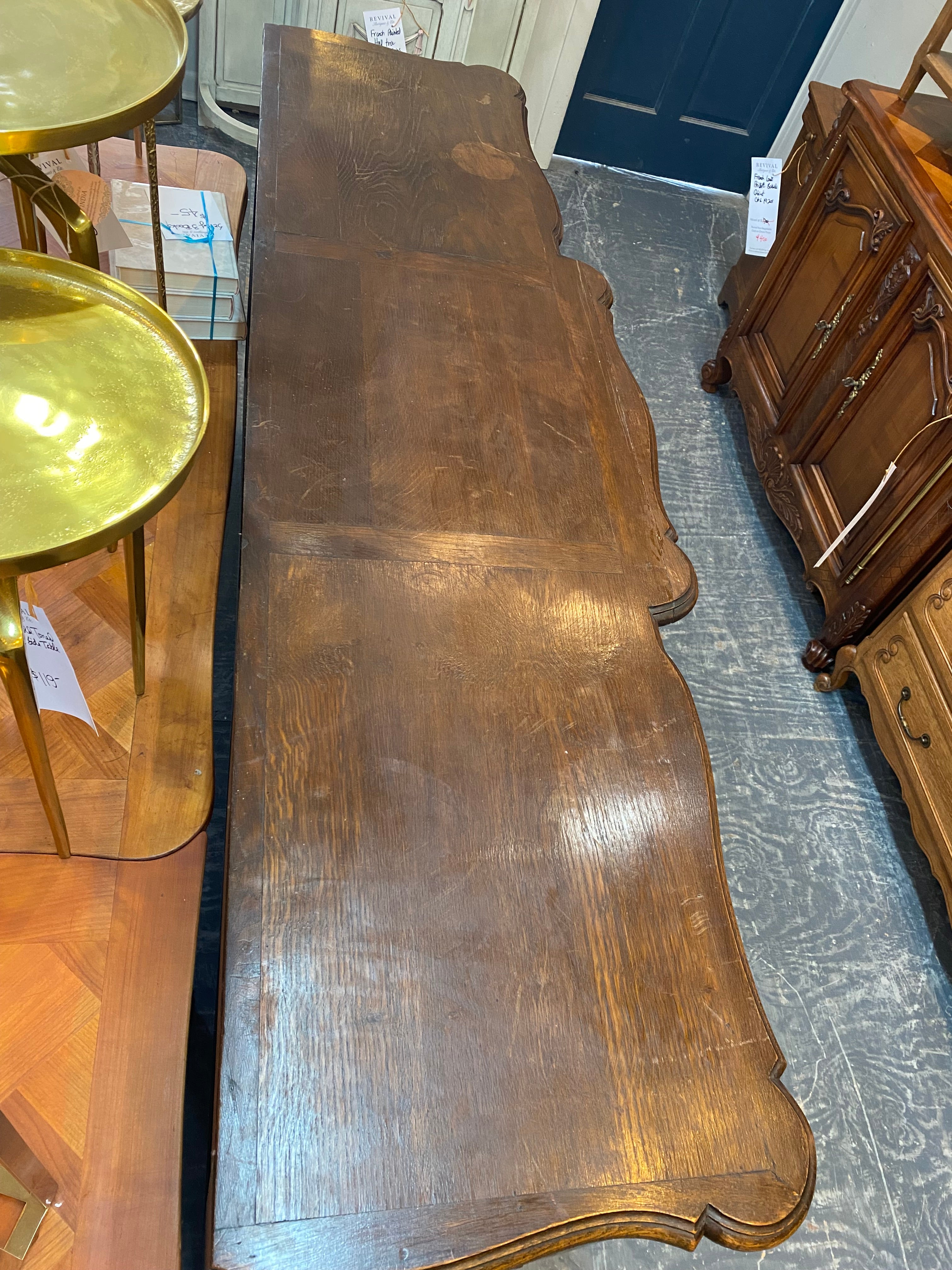 Louis XV Dark Oak French Sideboard