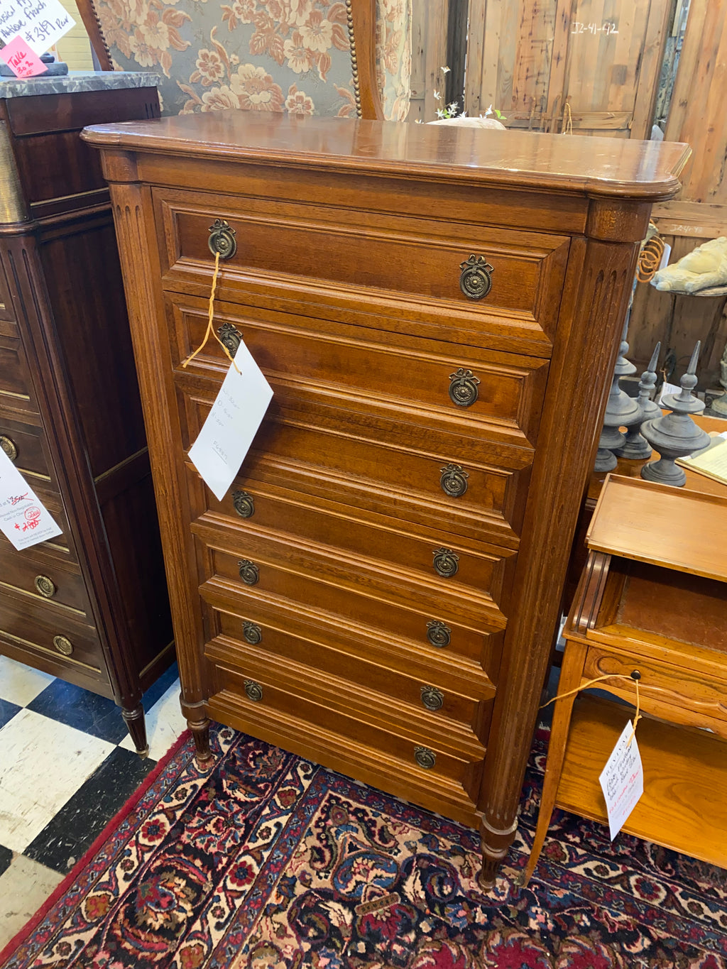 French Cherry Semanier Chest C. 1940s
