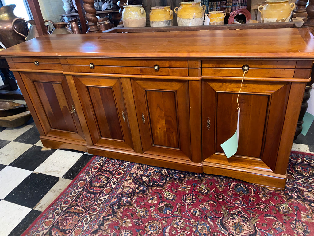 Vintage Louis Philippe French Fruitwood Sideboard