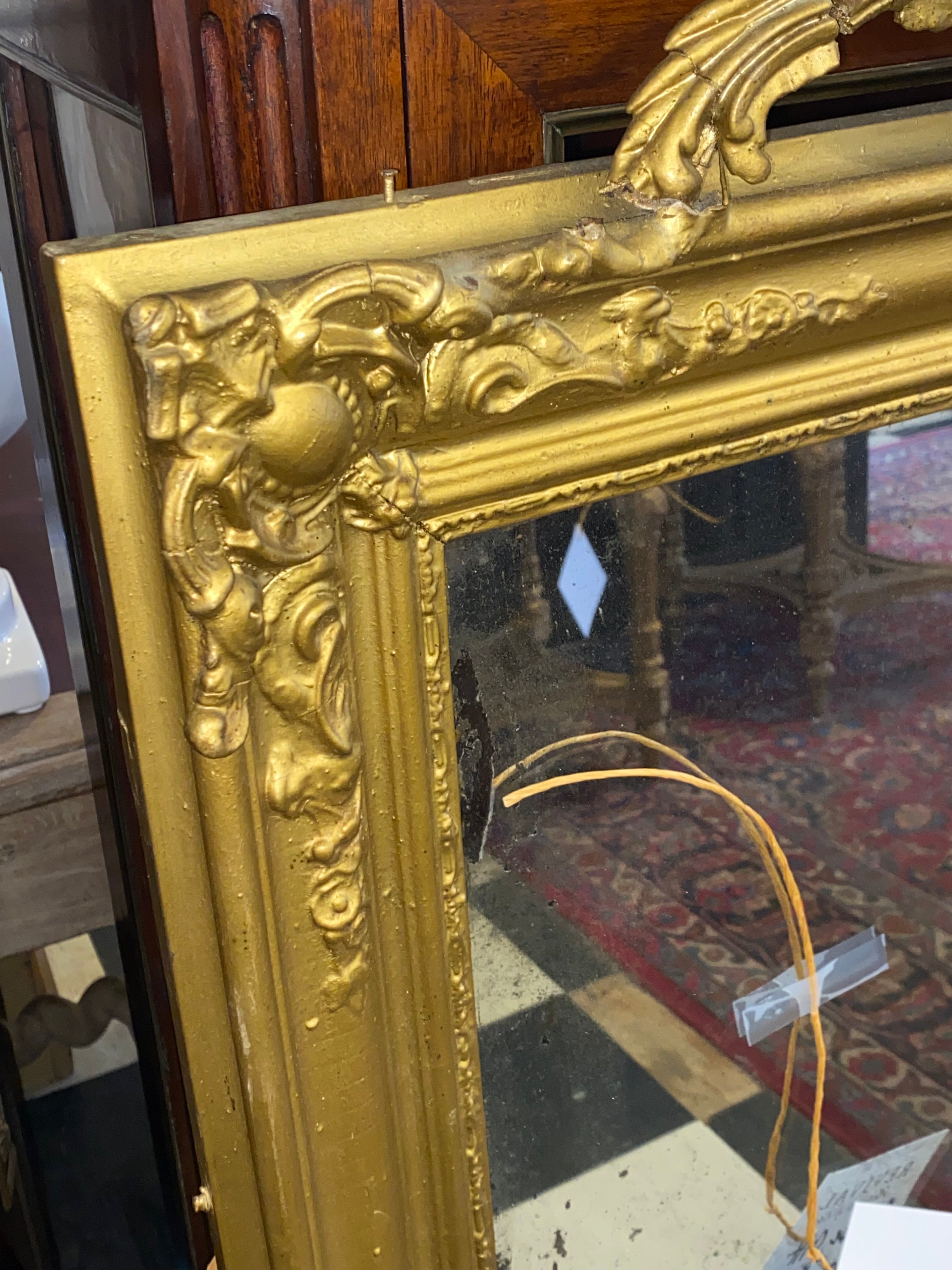 Antique Gilt Mirror AS IS C. 1880