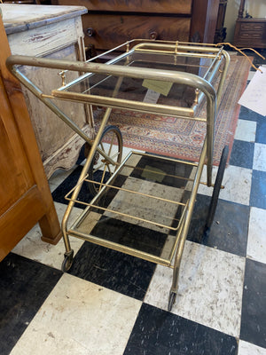 French Folding Bar Cart