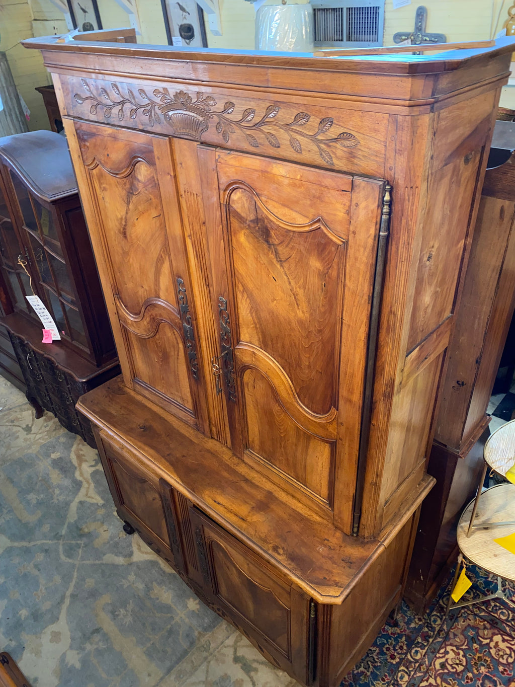 French Cherry Buffet du Corps Cabinet C. 1900