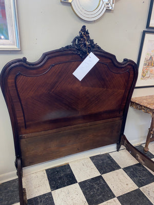 French Walnut "European Double" Size Bed C. 1920s