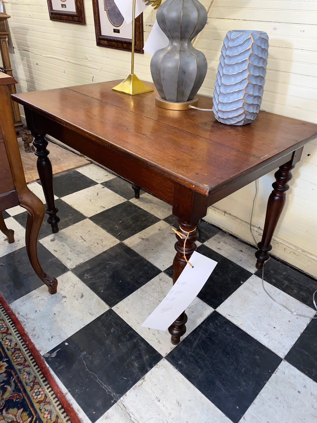 Small French Breakfast Table in Oak C. 1900