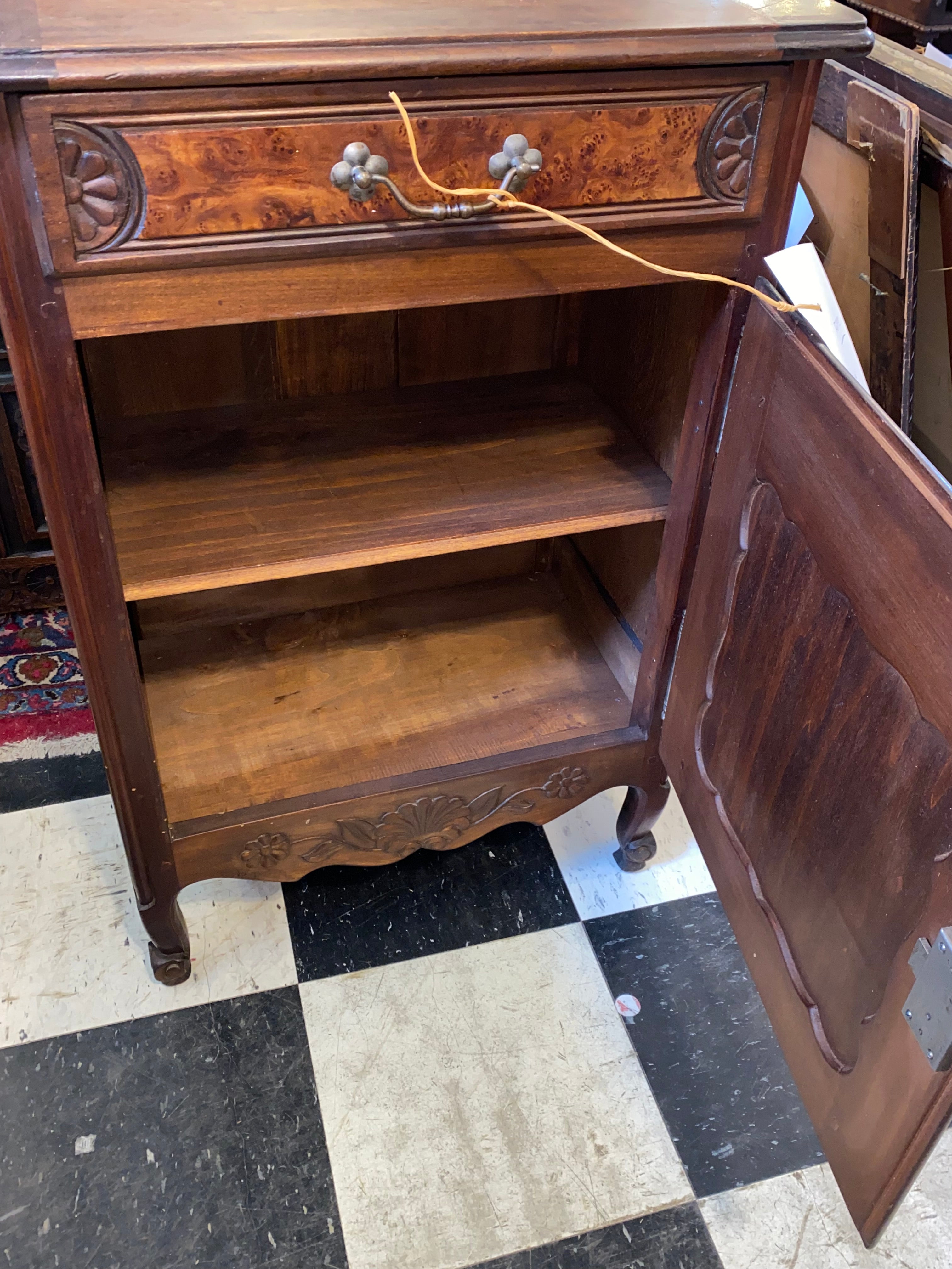 French Jam Cabinet in Oak and Walnut C. 1920