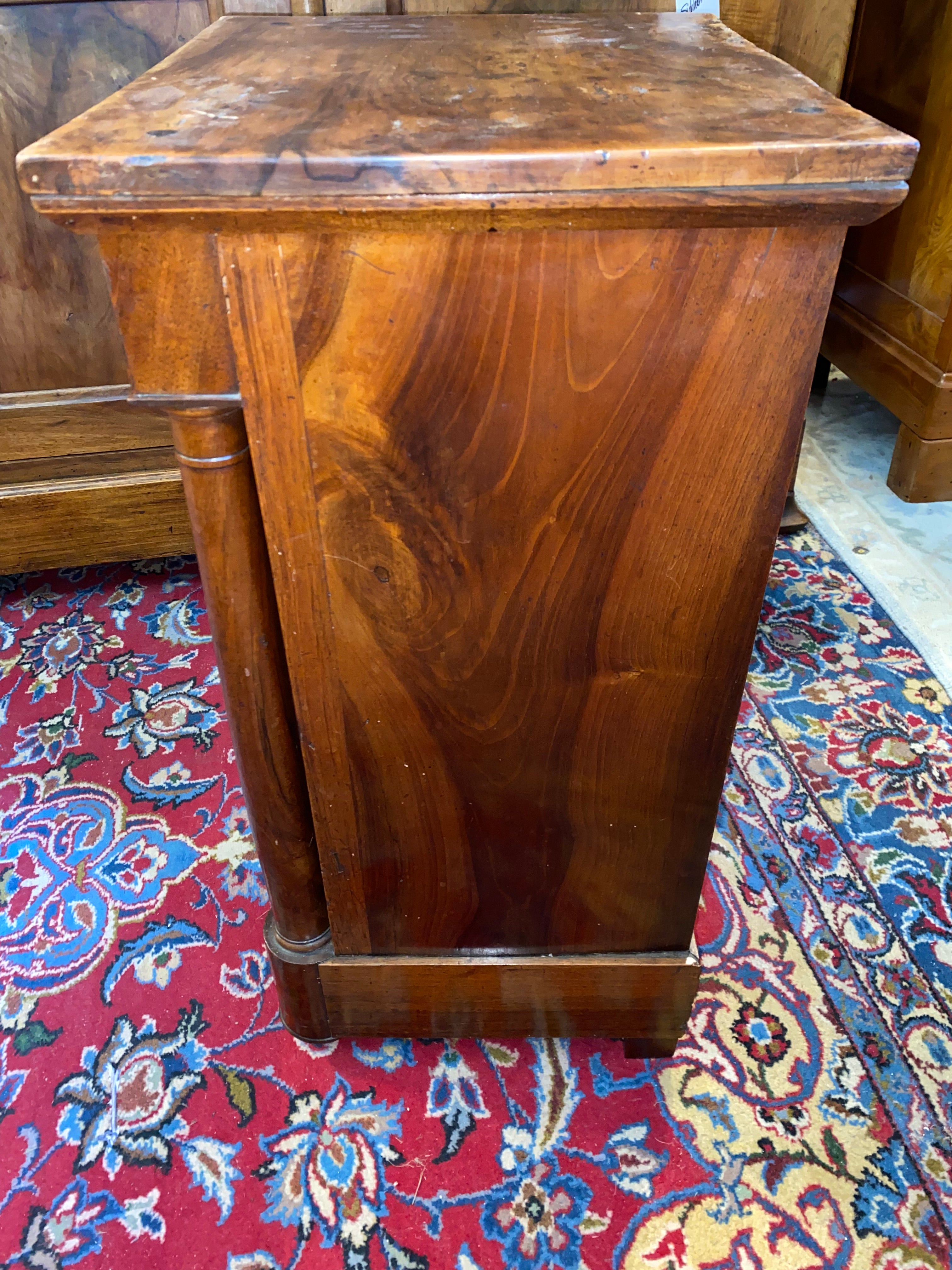 French Walnut Louis Philippe Bedside Cabinet C. 1900