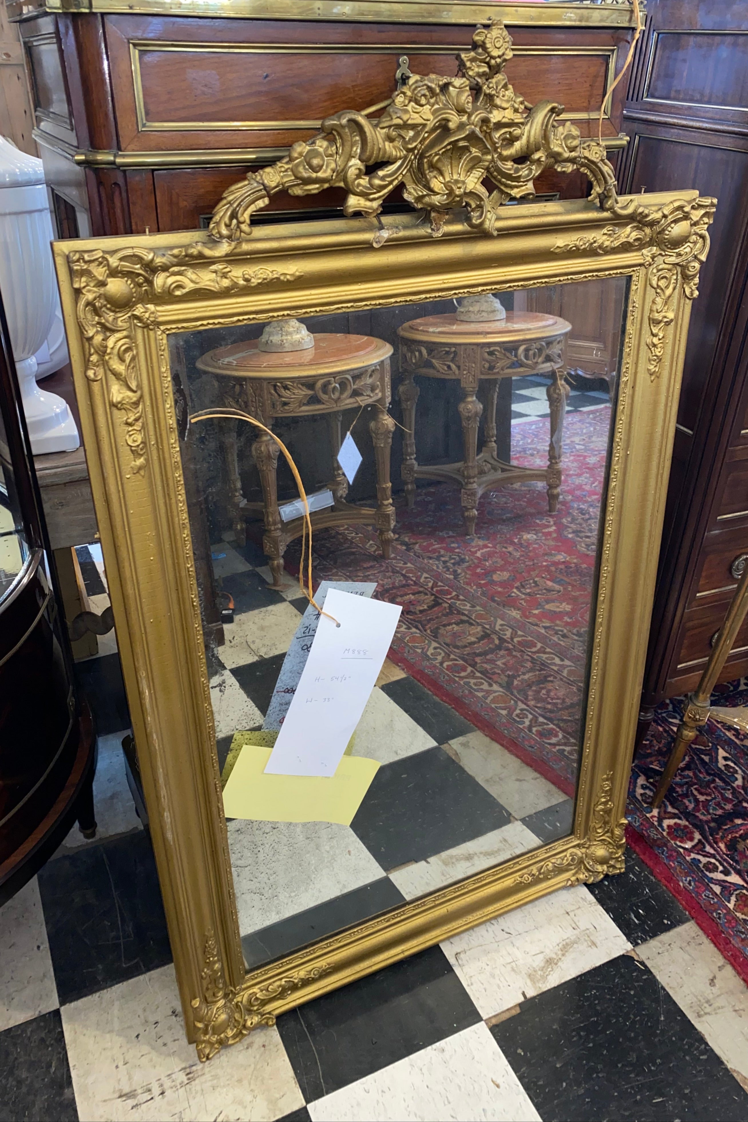 Antique Gilt Mirror AS IS C. 1880
