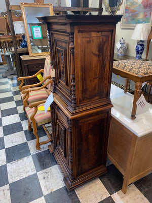 Petite French Oak Cabinet C. 1900