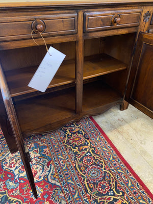 French Provincial Carved Oak Sideboard C. 1940s