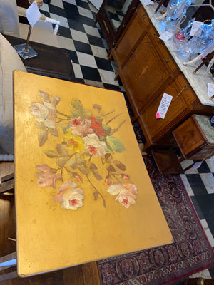 French Hand Painted Nest of 3 End Tables C. 1920s