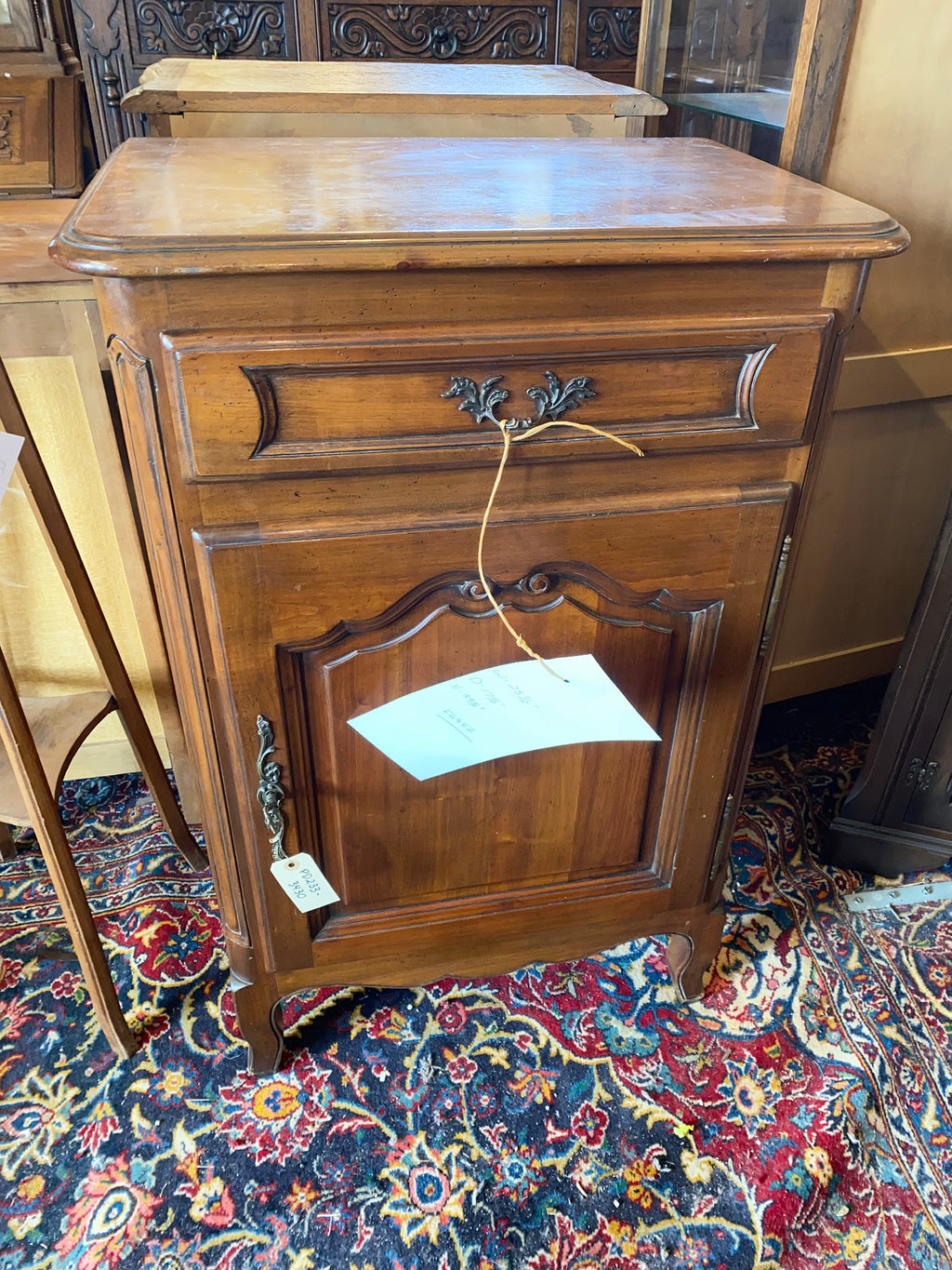 French Walnut Jam Cabinet C. 1930s