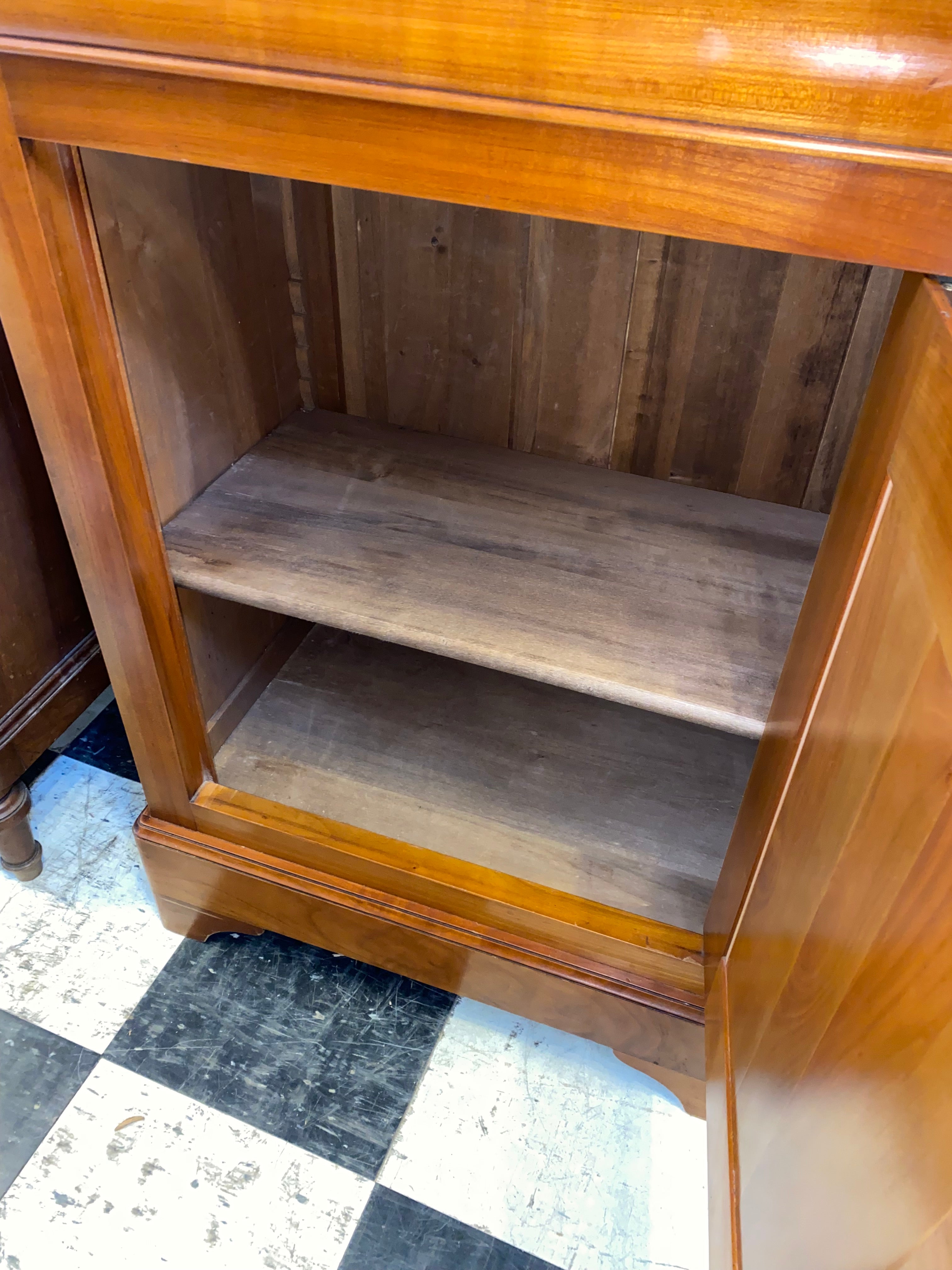 Vintage French Fruitwood Jam Cabinet C. 1950s