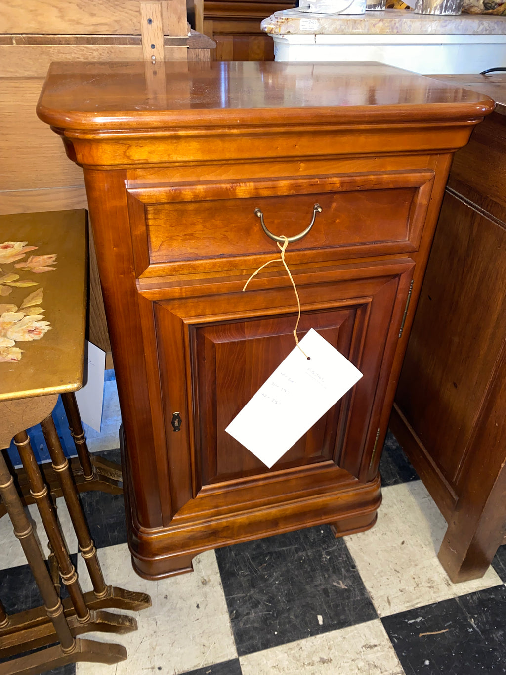 Louis Philippe Style French Jam Cabinet In Cherry C. 1950s