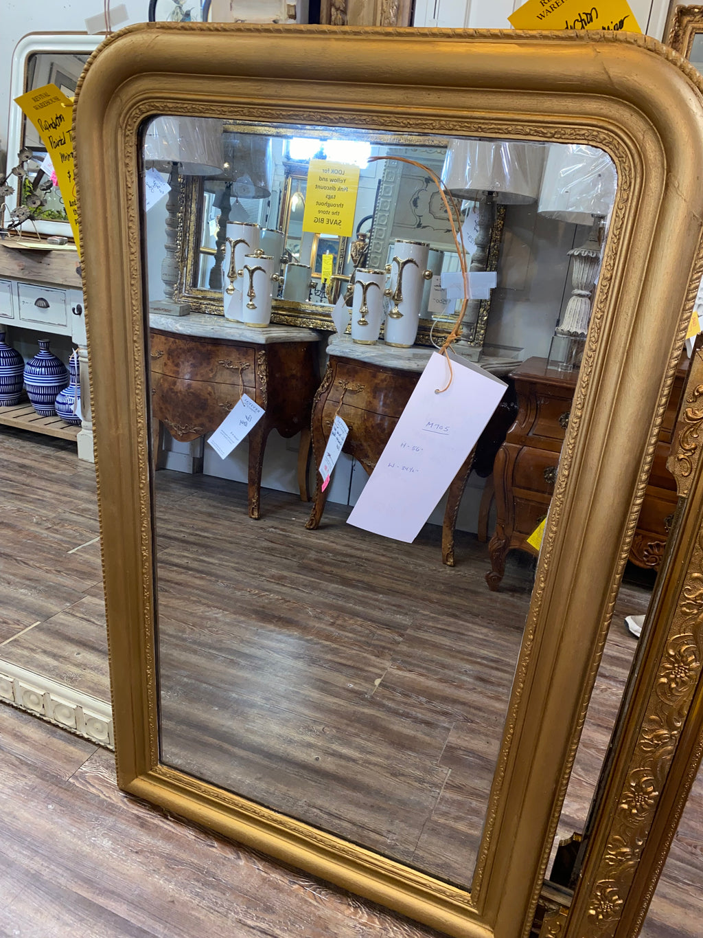Louis Philippe Style Gilt French Mirror C. 1920s
