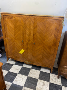 French Wardrobe w/ Marble Top