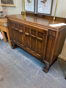 Vintage Dark OaK Sideboard from Wales C. 1950s