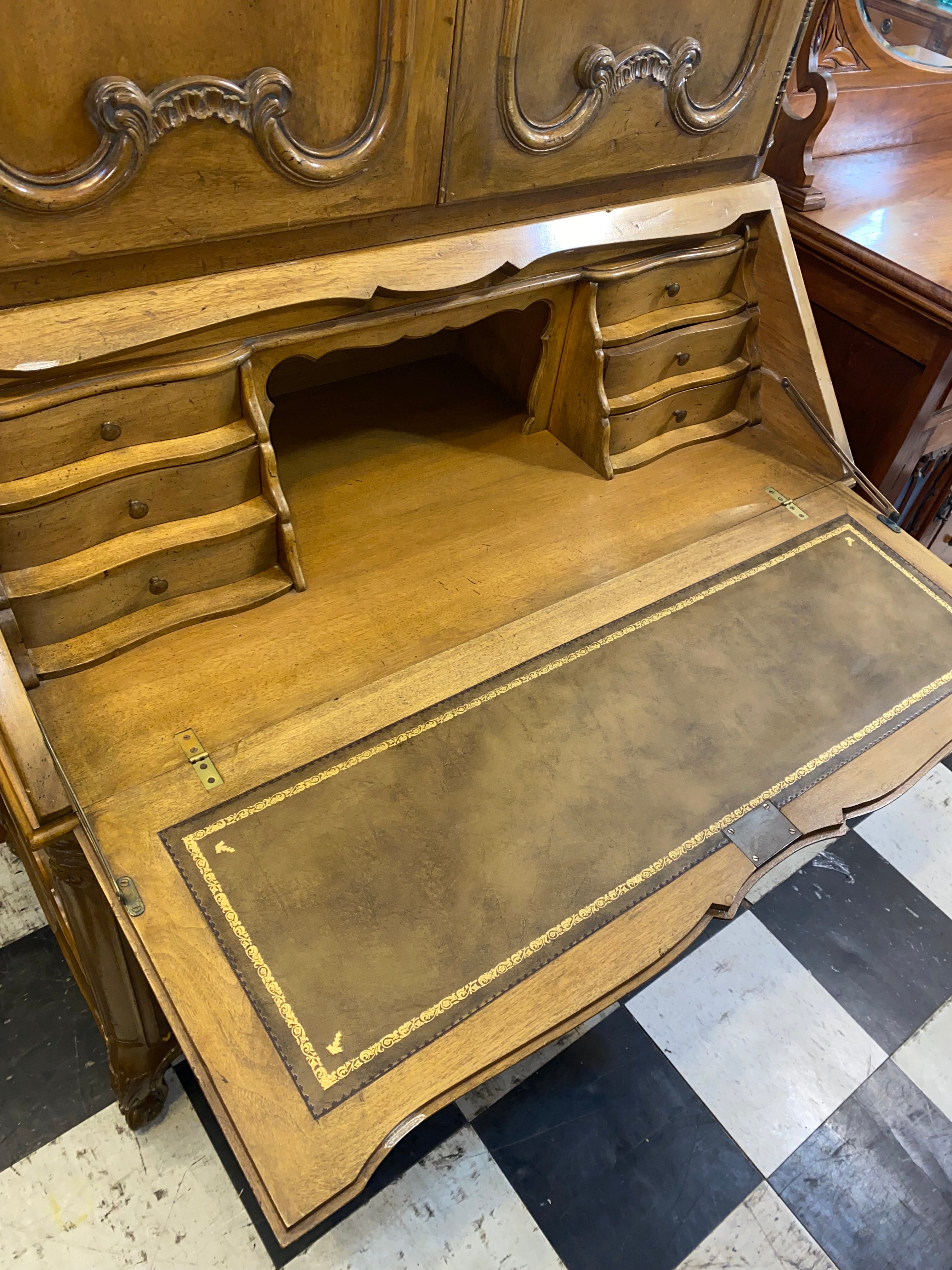 Secretary Bookcase Desk C. 1950s
