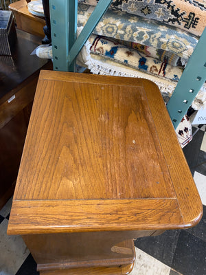 Pair of Vintage Oak Bedside Cabinets