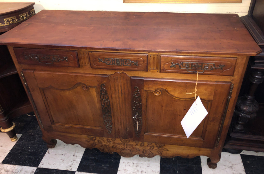 French Provincal Country French Fruitwood Sideboard  c.1880