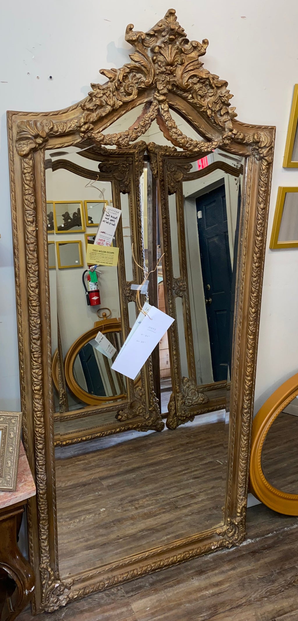 New Reproduction French Gilt Style Mirror
