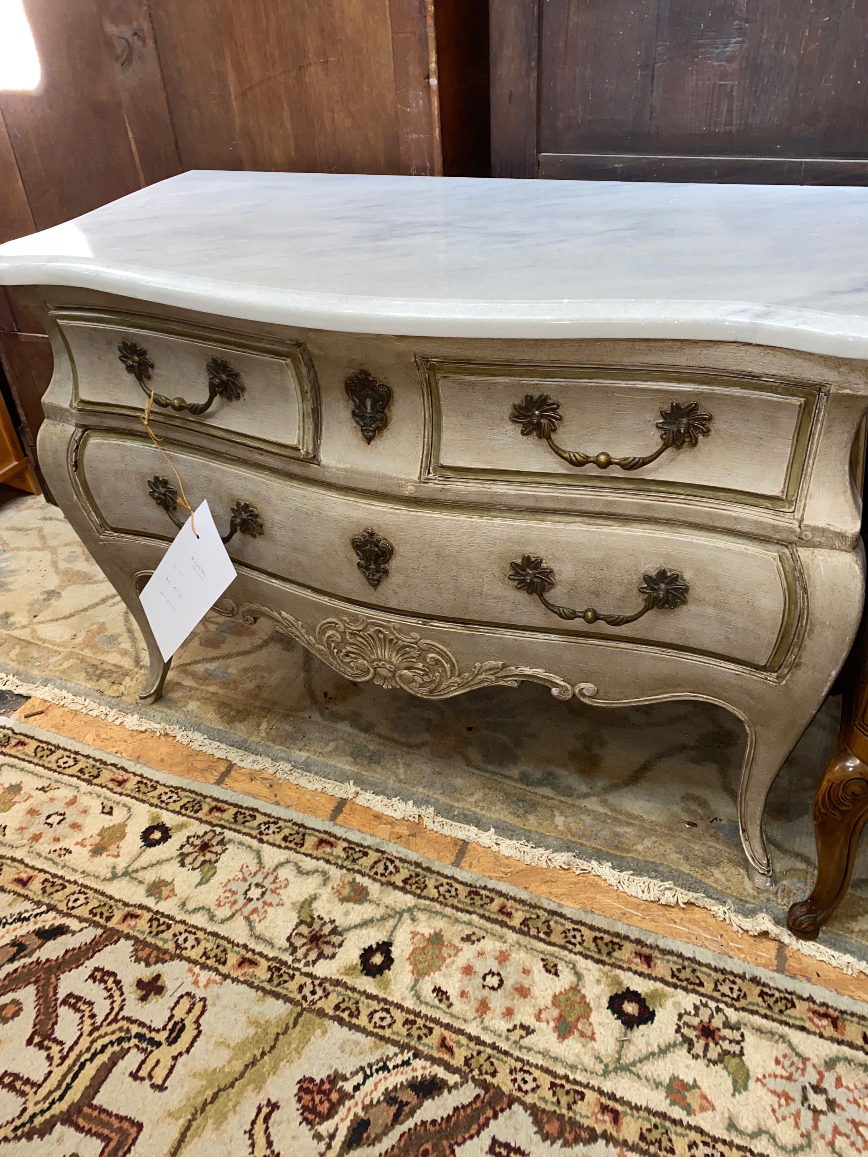 French Faux Marble Top Chest C. 1930s