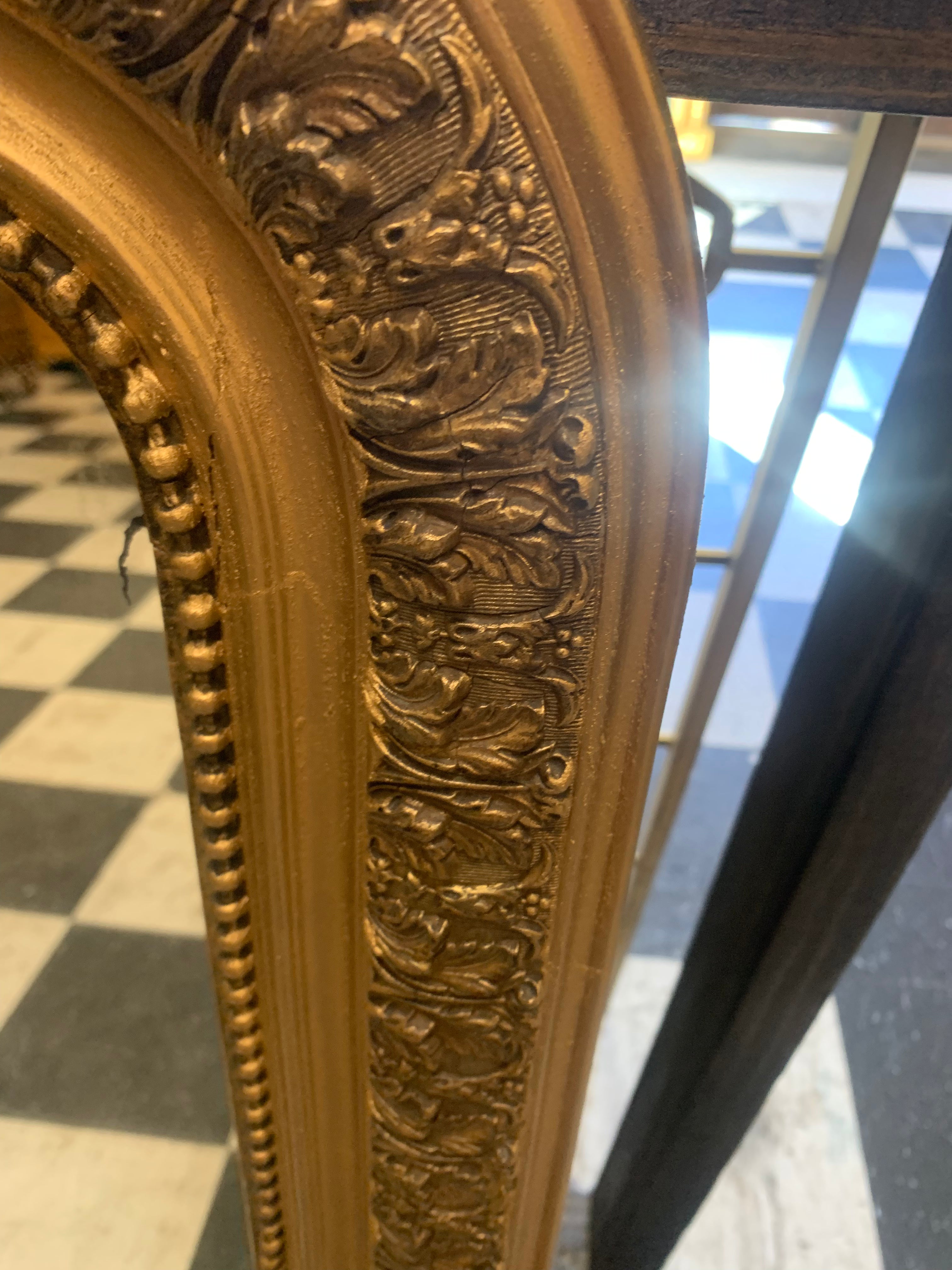 Hard To Find Medium Size Louis Philippe Gilt Mirror c.1900