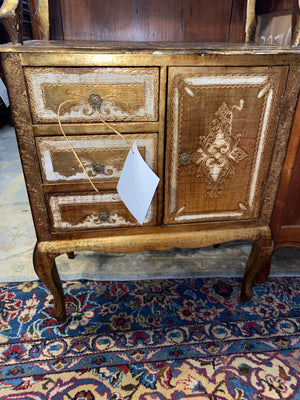 Pair of Italian Florentine Bedside Cabinets C. 1930