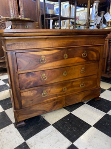 French Fruitwood Louis Philippe Chest C. 1900