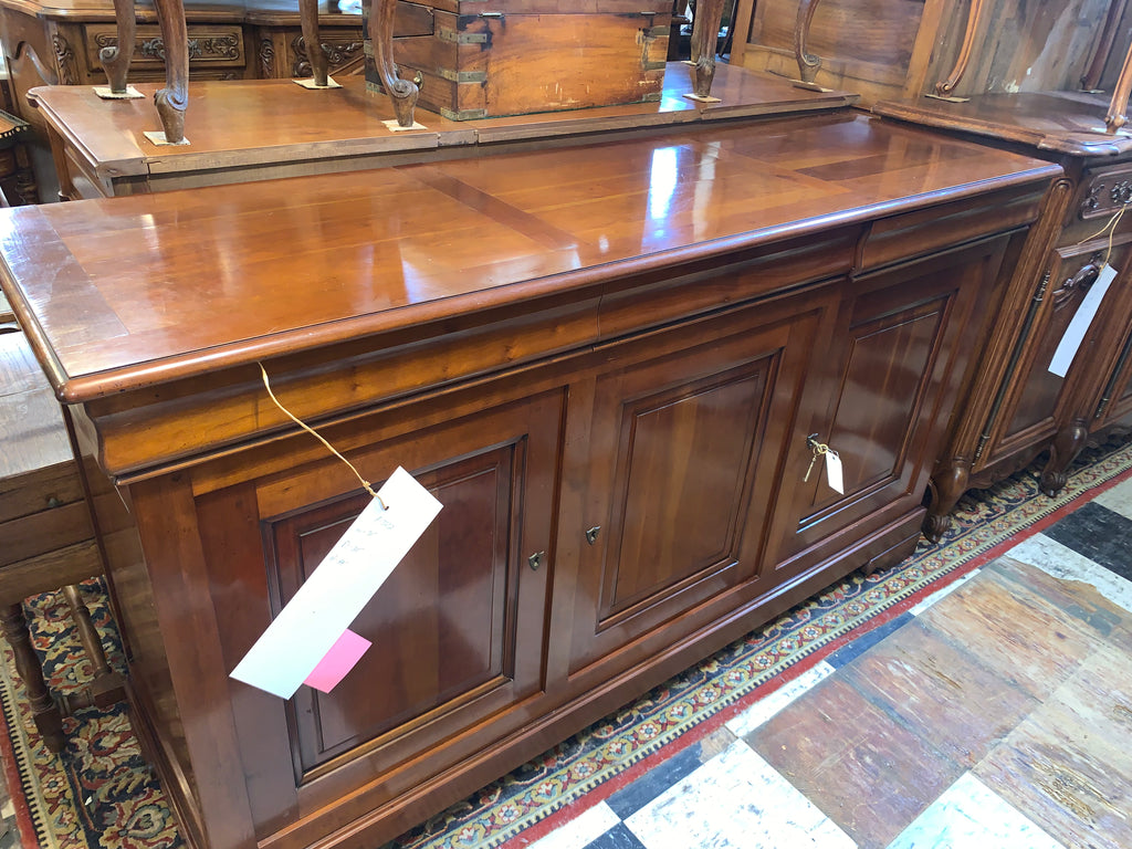 Vintage Fruitwood Louis Philippe Style Sideboard  c.1960s  GREAT SIZE