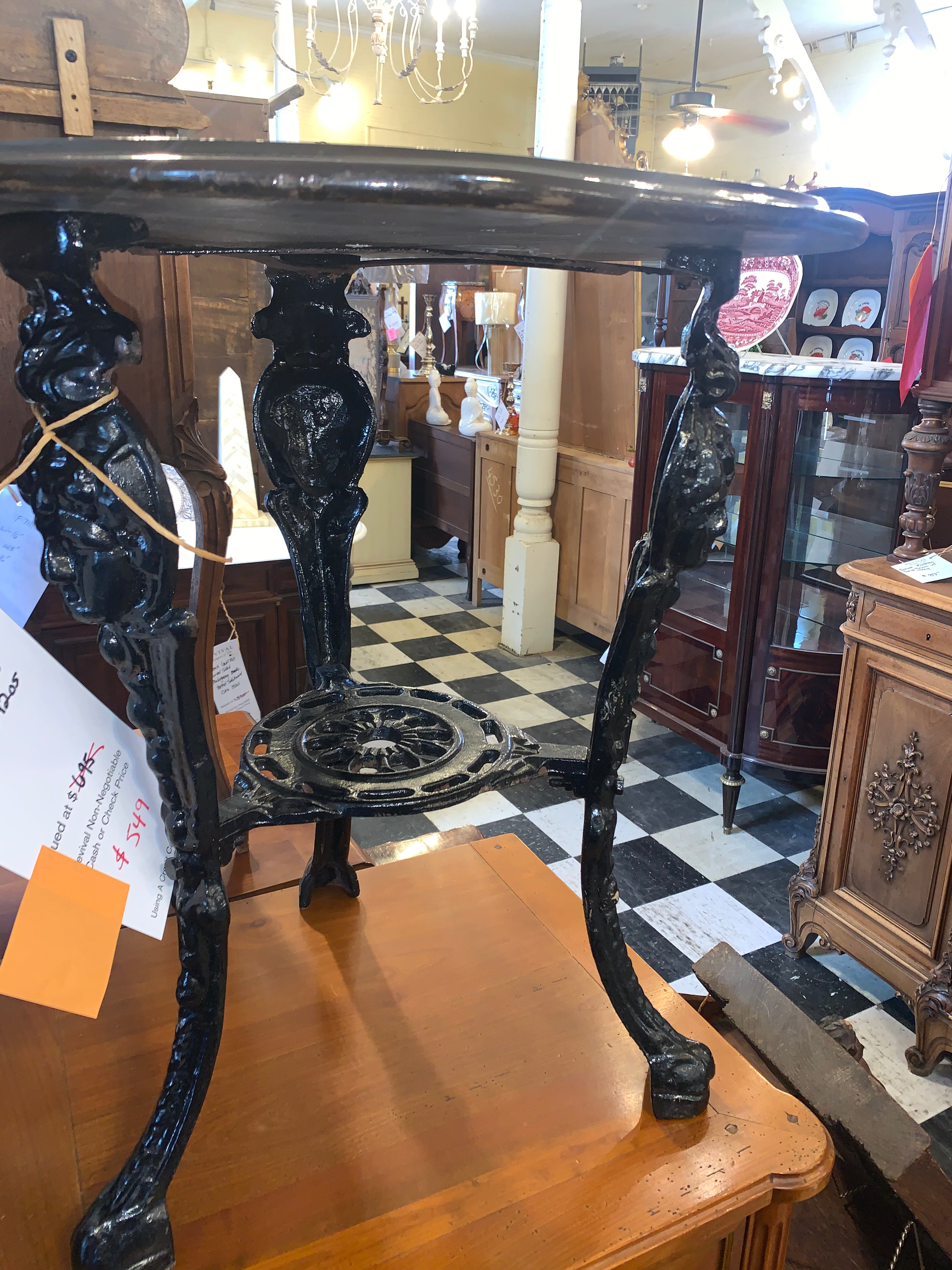 Iron Base English Pub  c.1920s