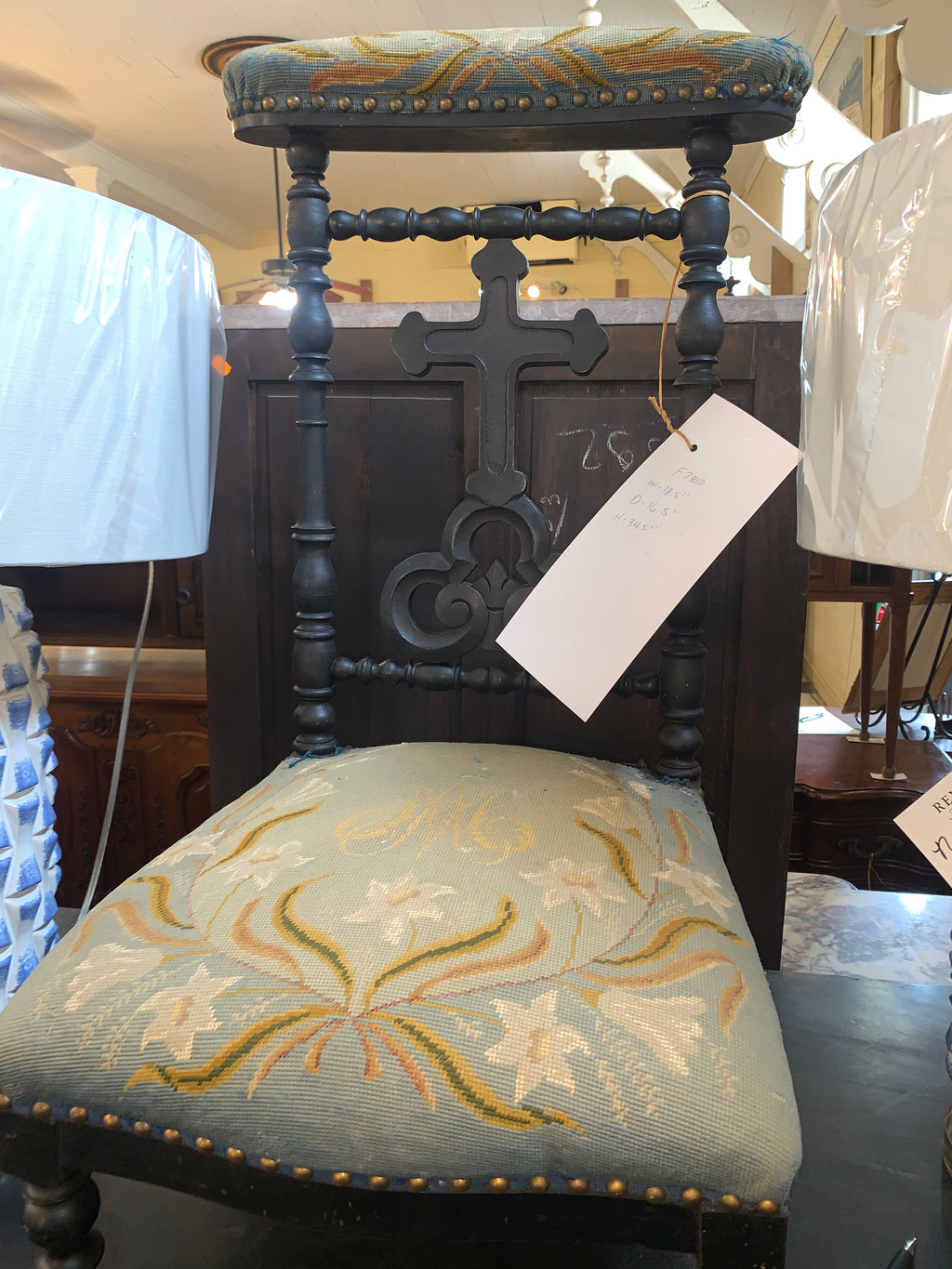 Antique French Prayer Kneeler  c.1890