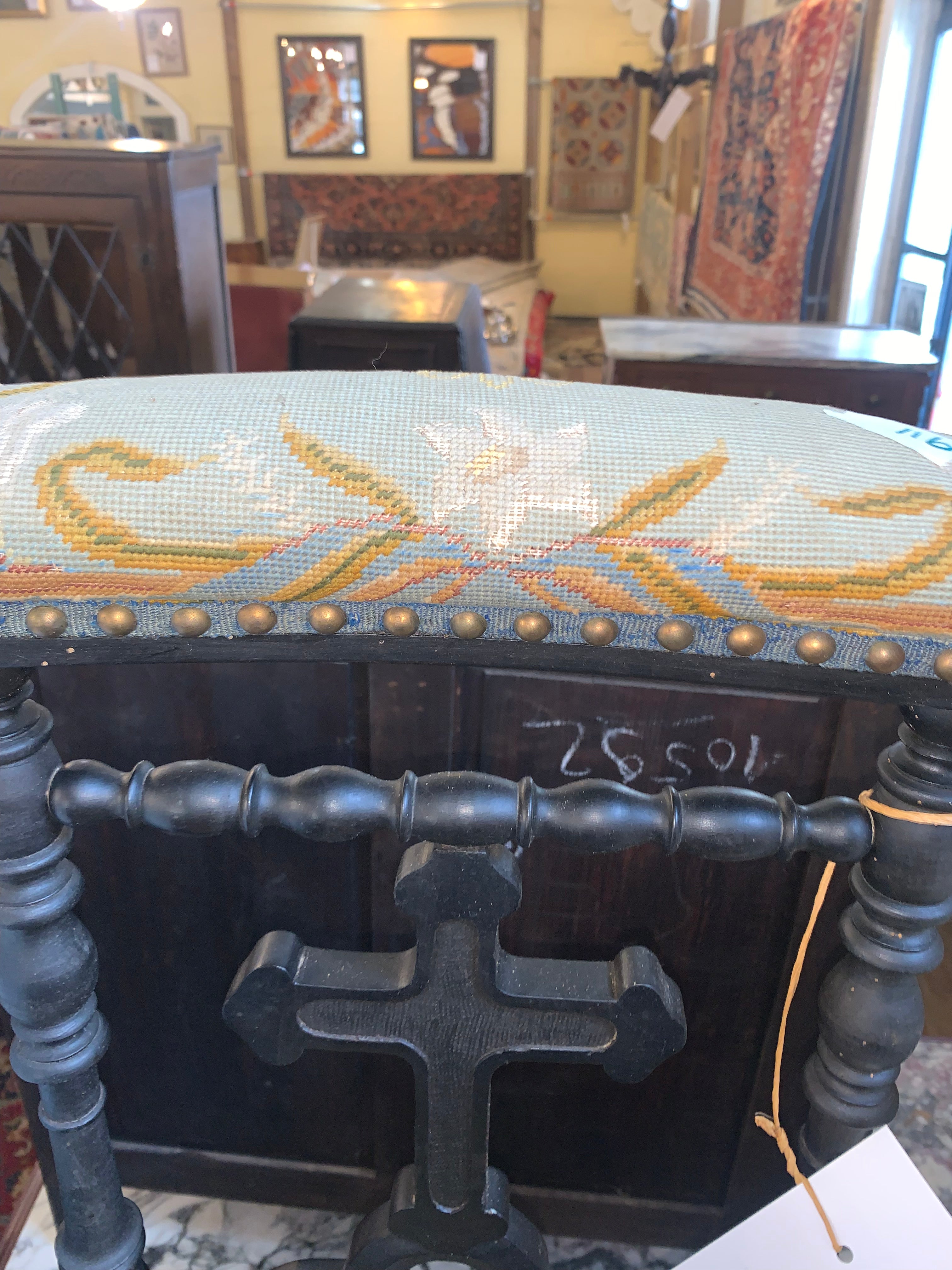 Antique French Prayer Kneeler  c.1890