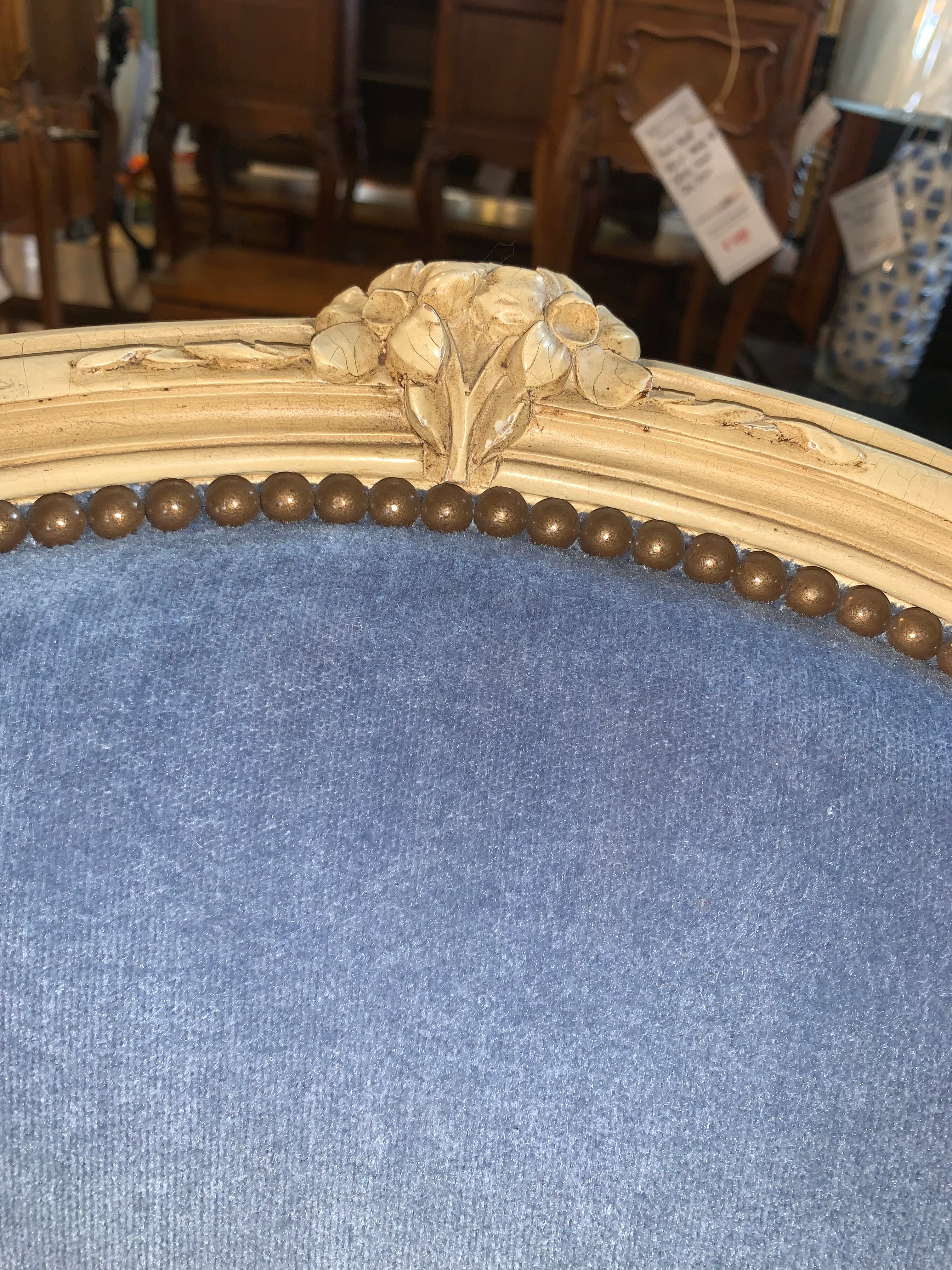 Pair Painted Arm Chairs from France  c.1930s