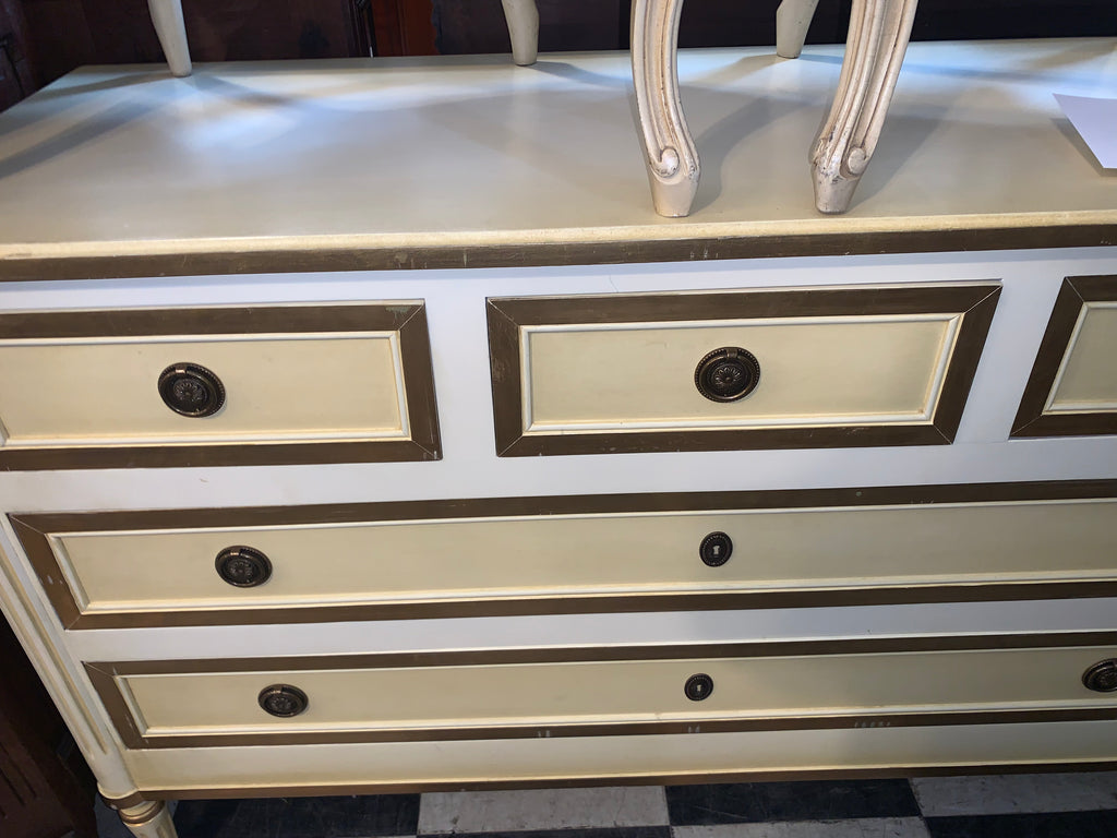 Painted French Chest GREAT SIZE c.1930s