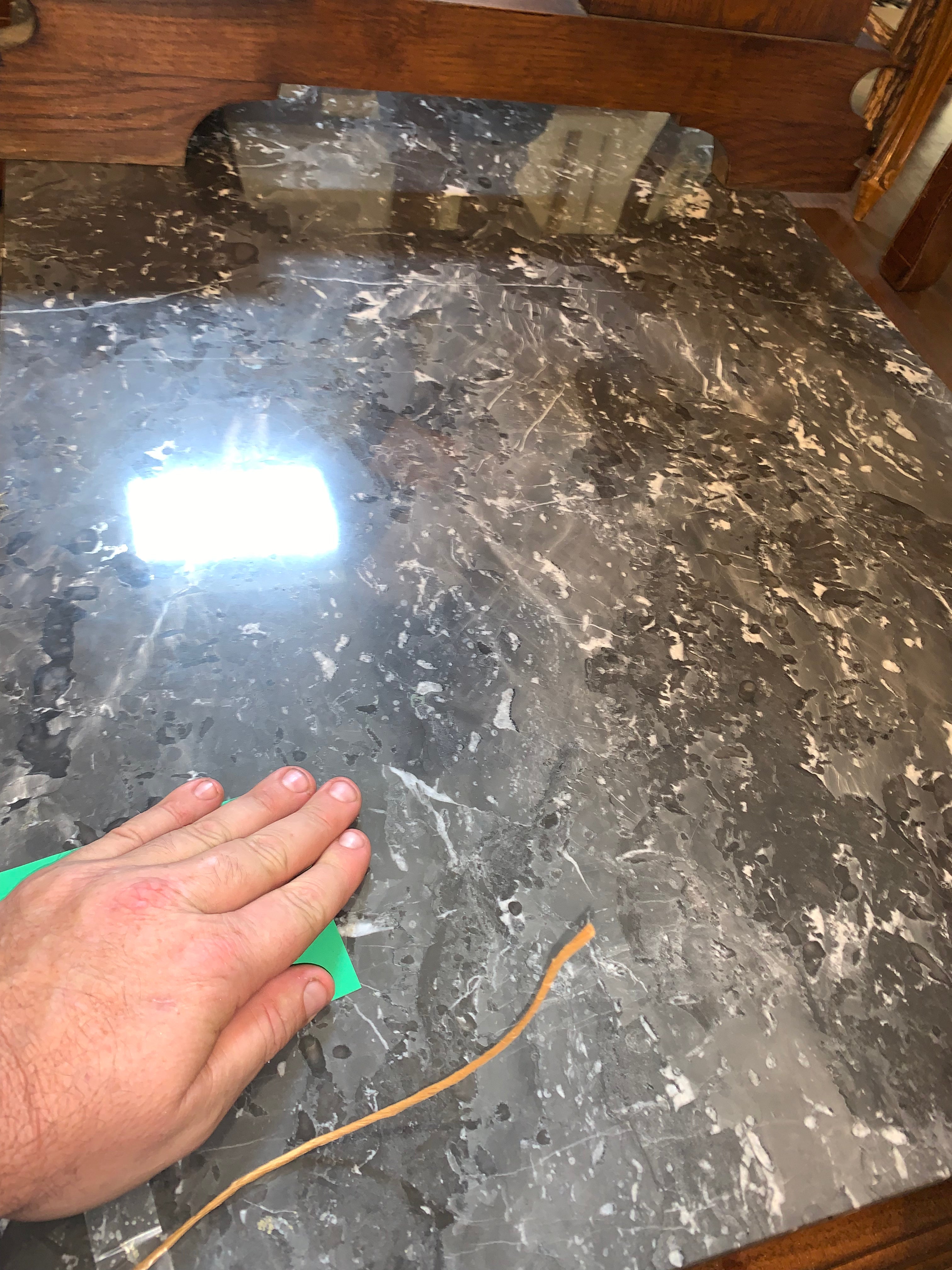 Napoleon II Style Walnut Marble Top Chest  c.1900