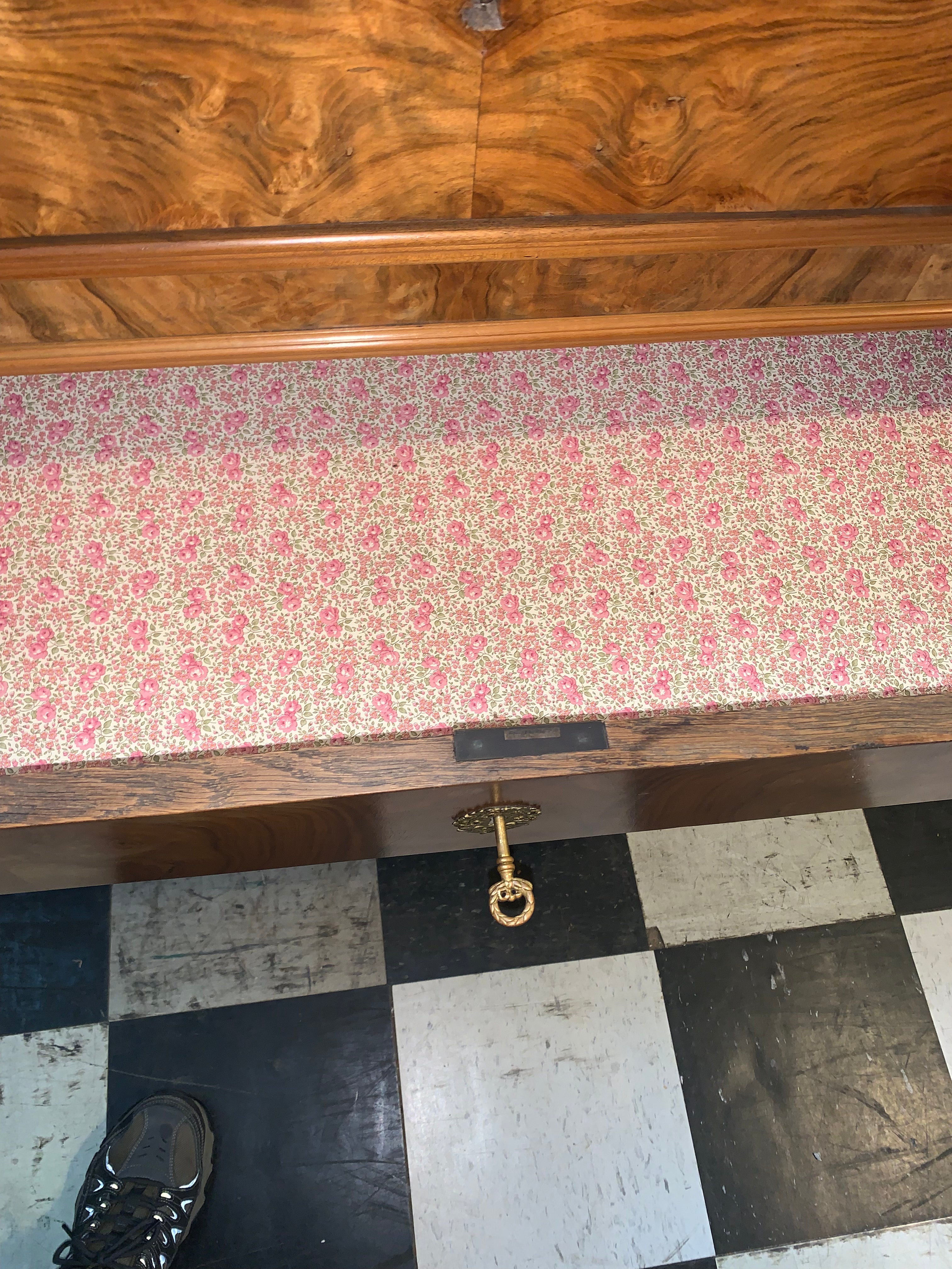 Napoleon II Style Walnut Marble Top Chest  c.1900