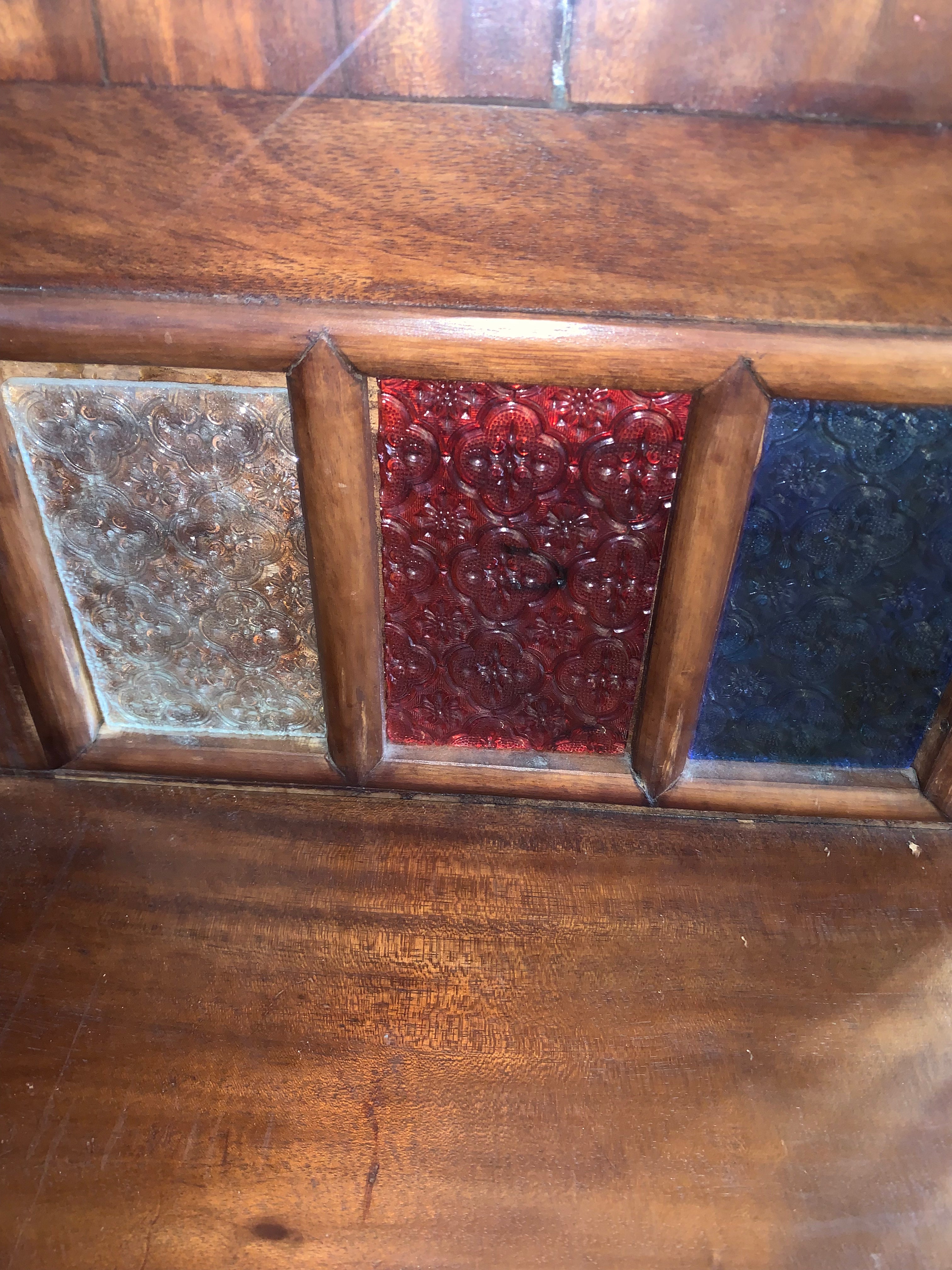 Mission Style Oak Hall Tree  c.1950s