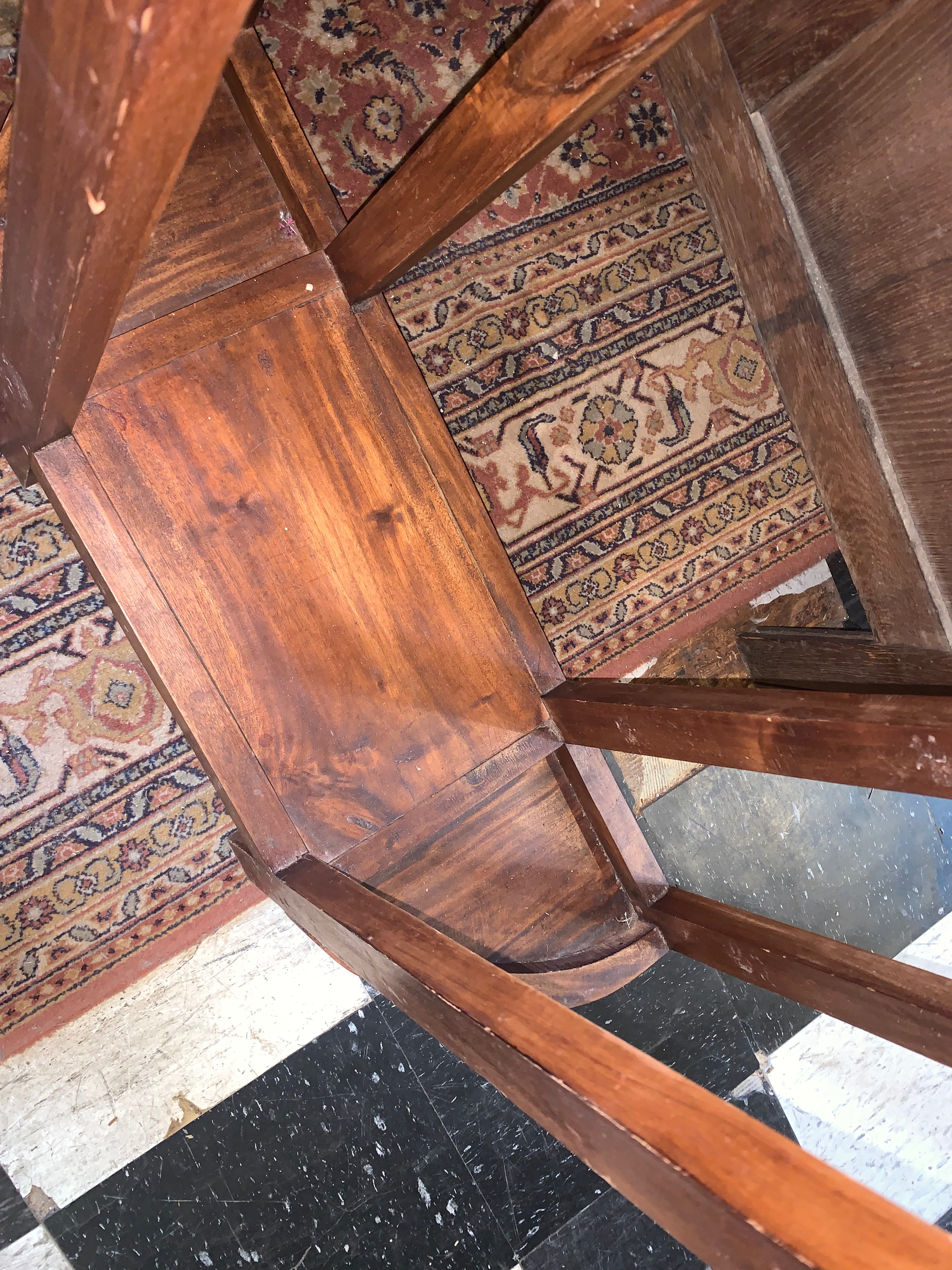 Mission Style Oak Hall Tree  c.1950s