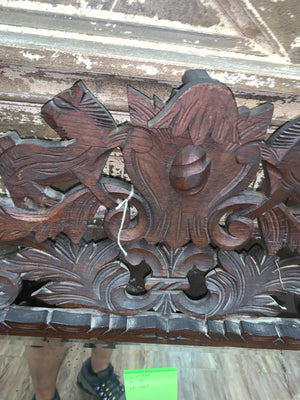 French Renassaince Carved Oak Mirror  c.1900