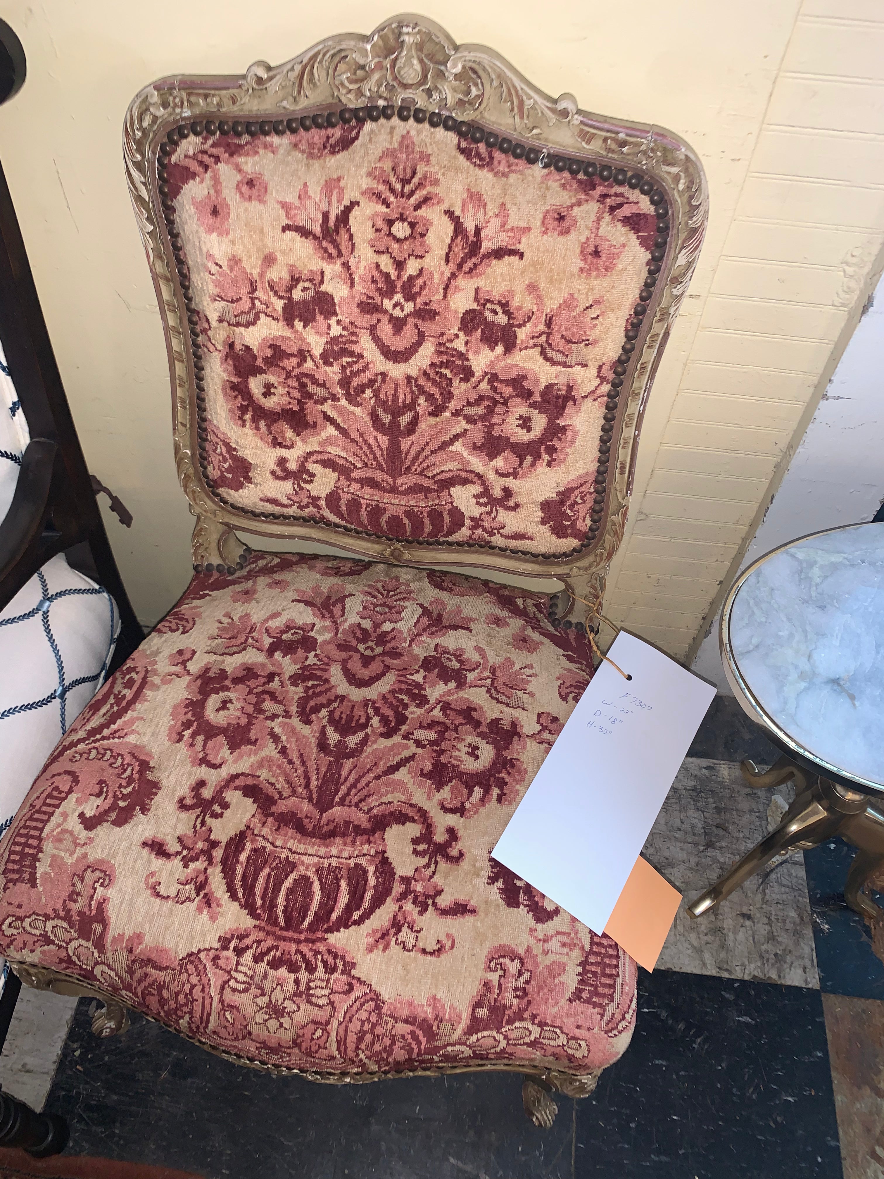 Single French Side Chair