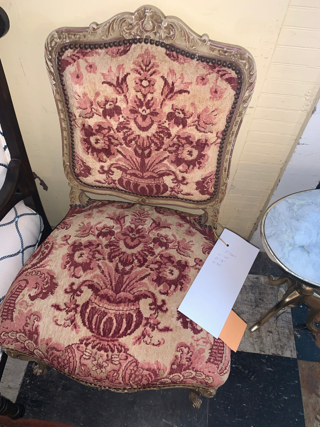 Single French Side Chair